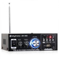 Hi-fi stereo zosilňovač Skytronic AV-360, USB, SD, MP3, AUX