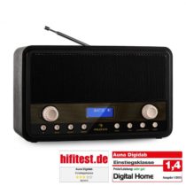 Auna Digidab, retro DAB/DAB+ digitálne rádio, prenosné, FM/AM, PPL, budík