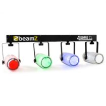 Beamz 4-Some Clear, štvorica LED-reflektorov, RGBW DMX mikrofón