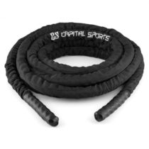 Capital Sports Corope, čierne, 12 m, posilňovacie lano, polyester