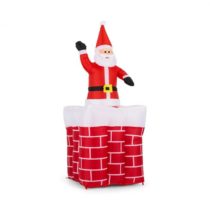 OneConcept Merry-Surprise, 180 cm, nafukovací komín so Santa Clausom, LED
