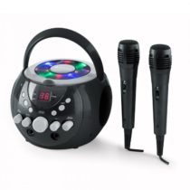 Auna SingSing, prenosný karaoke systém, LED, prevádzka na batérie, 2 x mikrofón