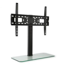 Auna TV stojan, veľkosť L, výška 76 cm, výškovo nastaviteľný, 23-55 palcov, sklenený stojan