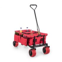 Waldbeck Red Devil, ručný vozík, skladací, 68 kg, bočné vrecká, červený