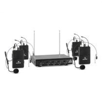 Auna VHF-4-HS 4-kanálová VHF mikrofónová sada 4x headset 50m