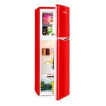 Klarstein Monroe XL Red kombinovaná chladnička s mrazničkou, 97/39 l, A+, retrolook, červená farba