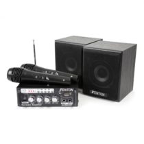 Fenton AV380BT karaoke set so zosilňovačom, USB, SD, BT, 2 x reproduktor, 2 x mikrofón