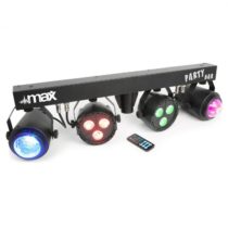 MAX LED-Partybar 2xPAR-RGBW-LEDs + RGBW-Jellball vrátane stojana a IR diaľkového ovládania