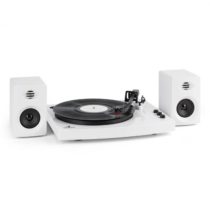 Auna TT-Play gramofón, 2 stereo reproduktory (3“/10W) BT 33 1/3 a 45 otáčok/min, biela farba