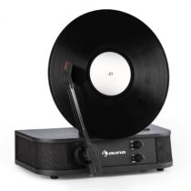 Auna Verticalo S, retro gramofón, vertikálny platňový tanier, USB, čierny