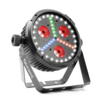Beamz BX30, PAR LED reflektor 3x10W 4in1, 27x SMD W, 18x SMD RBG LEDs, čierna farba