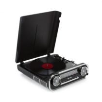 Auna Challenger, LP gramofón, bluetooth, VHF-rádio, USB, čierny