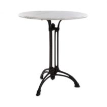 Blumfeldt Patras-XL, bistro stôl, 4-Seasons-Marble, vodovzdorný, mrazuvzdorný, čierny