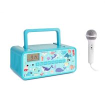 Auna Kidsbox Underwater CD Boombox, CD prehrávač, bluetooth, FM, USB, LED displej, tyrkysový