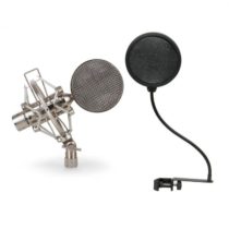 Auna CRM15 páskový mikrofón, strieborný, 8, štúdio, XLR