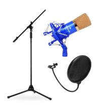 Electronic-Star Mikrofónový set, stojan, mikrofón a pop filter