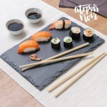 Sushi sada s bridlicovým podnosom (7 častí)