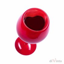 Zamilovaný pohár na víno diVinto - červený
