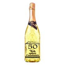 Zlaté šumivé víno 23 karát 0,75 l Narodeniny 50